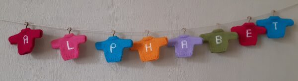 Alphabet Jumper Bunting Knitting Pattern